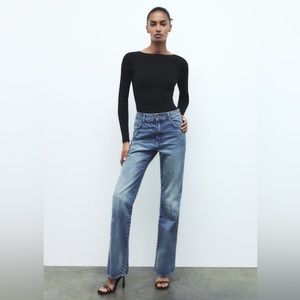 NWT Zara 70's High Rise Jean